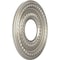Ekena Millwork Cole PVC Ceiling Medallion (Canopies up to 4 1/4"), 10"OD x 3 1/2"ID x 3/4"P, Bright Coat Aluminum CMP10COBAL - alternate 2